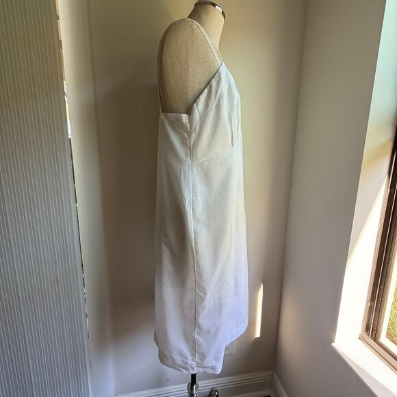 Vintage Sliperfection White Cotton Blend Slip Dress Adjustable Straps Size 36 - Picture 5 of 12